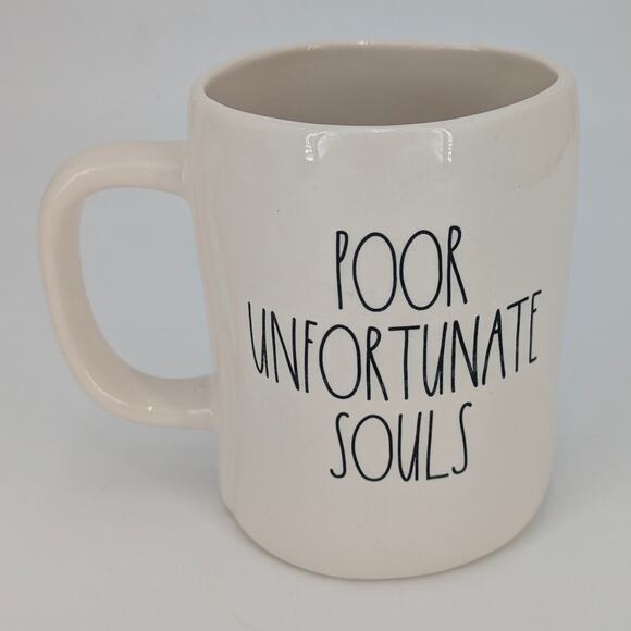 Rae Dunn Disney Villains Ursula Mug Ceramic Cup Sea Witch Poor Unfortunate Souls - Picture 2 of 10